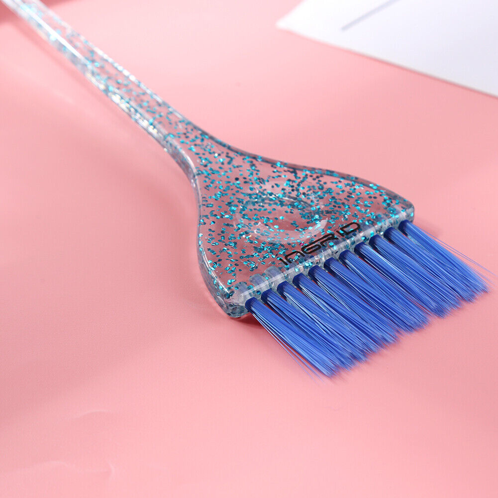 Dye Hair Brush Easy Clean Portable Salon Hair Tinting Color Brush (Blue)