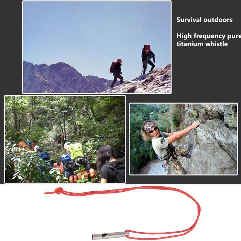 Durable Rescue Survival Whistle Signal Sound Whistle with Long Lanyard Outdoor