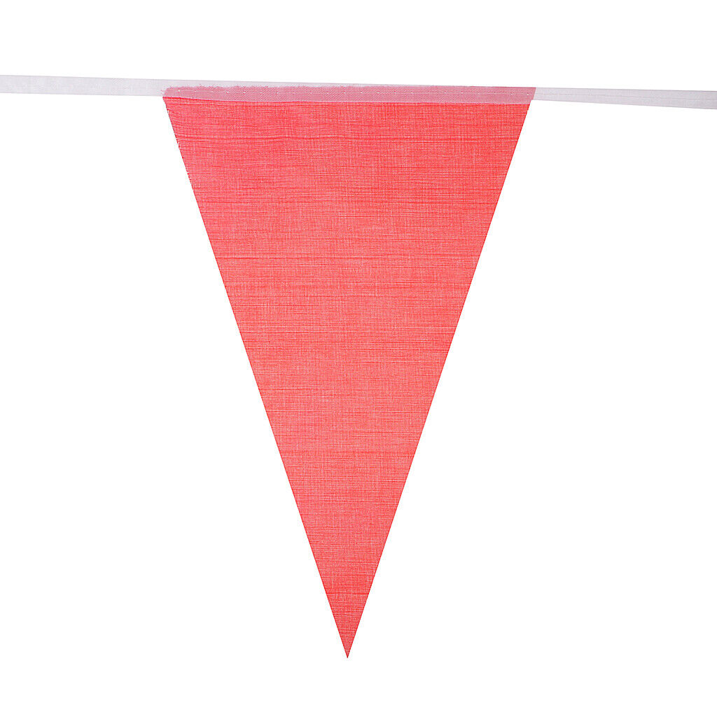 Set of 100 Pennant Flag 18x28cm String Bunting Banner for  Party