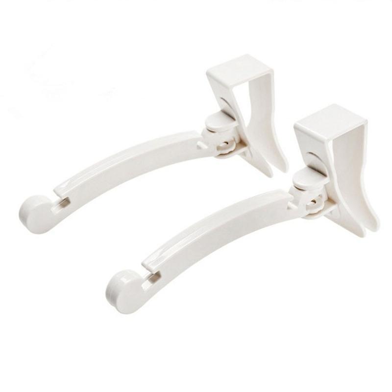 Plastic Bag Hooks Set of 2 Over Cabinet Door Organizer Trash Bag Holder