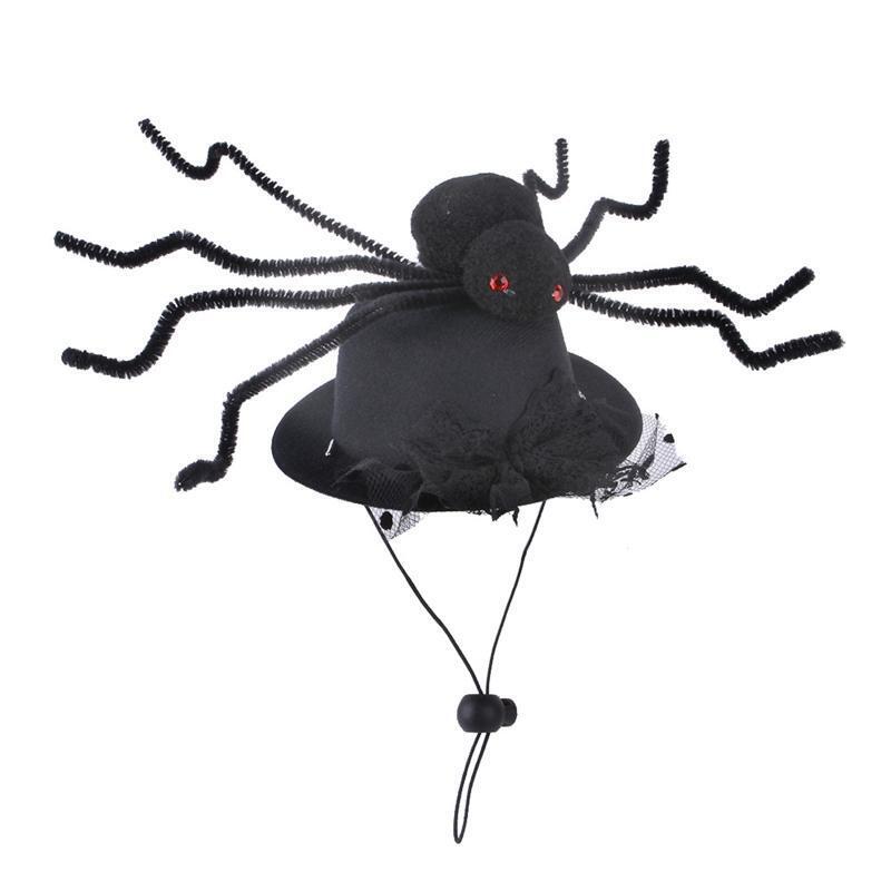 Cute Pet Hat Spider Decor Headpiece Halloween Party Costume Accessories