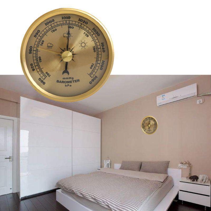 70mm Weather Station Air Pressure Gauge Wall Hanging Predict Weather Accurately