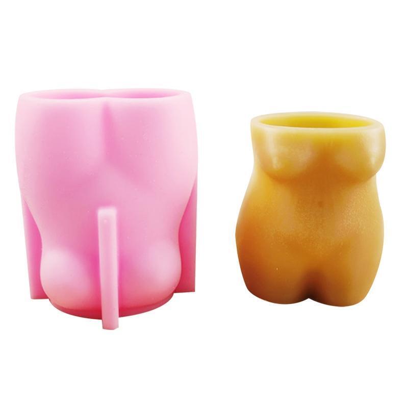 Silicone Candlestick Mold Gypsum Concrete Flower Pot Molds Jewelry Casting Mold