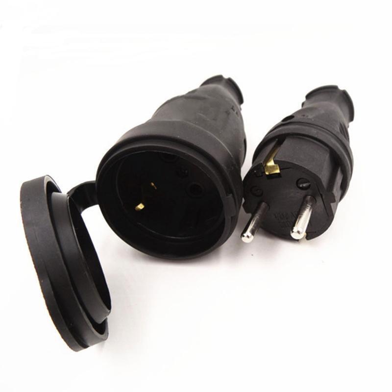 2P+E IP44 Drop-proof Rain-proof European Socket Industrial Plug 16A 220V-250V