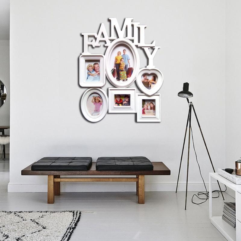 Family Photo Frame Wall Hanging Picture Holder Display Photography Props