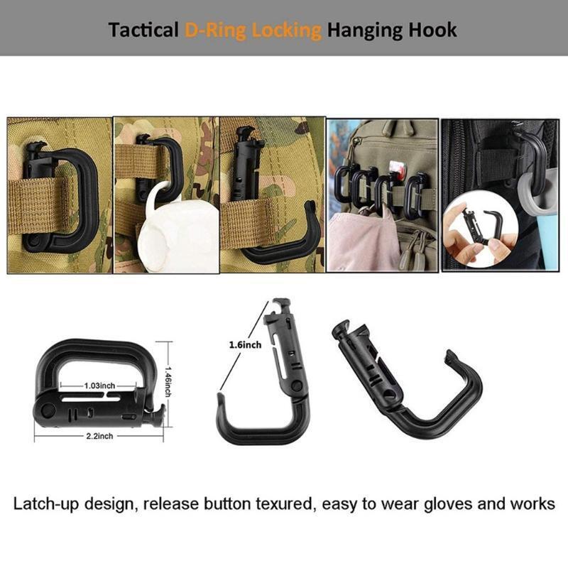 Molle Attachments Set Webbing Strap Molle Bag Tac-tical Backpack Vest Belt