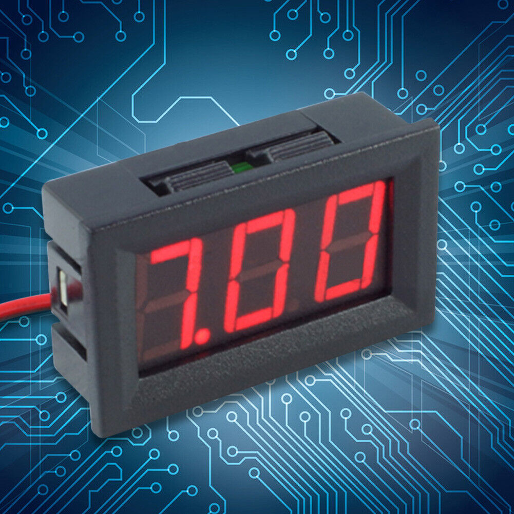 0.56inch LED Display DC 4.5-30V Two-wire Digital Voltmeter(Red)