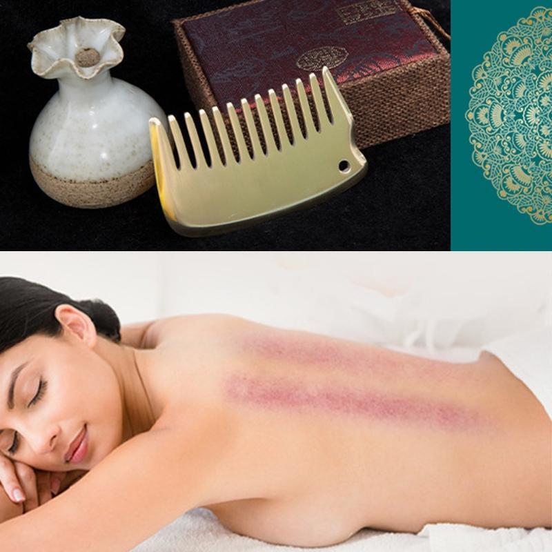 Brass Scraping Board Body Acupuncture Massage Muscle Pain Relief Gua Sha Tool
