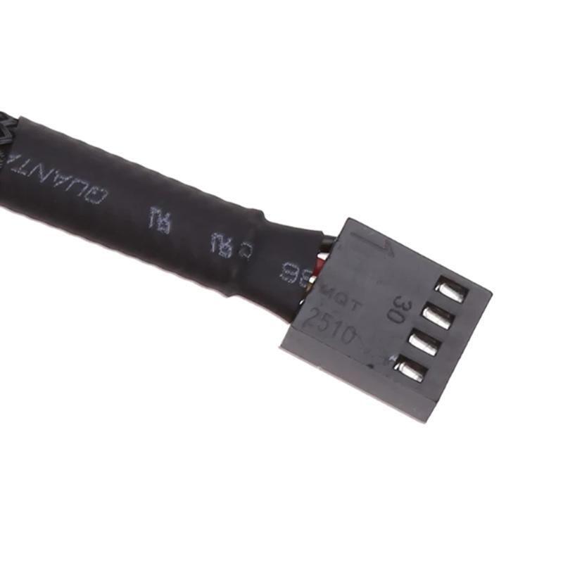 Cooling Fan Hub 1 to 5 Ports Fan Extension Cord 4Pin TX4 PWM CPU Temp Control