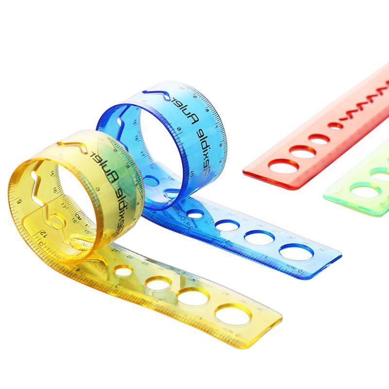 Soft 30cm Ruler Multicolour Flexible Creative Stationery Rule Office School