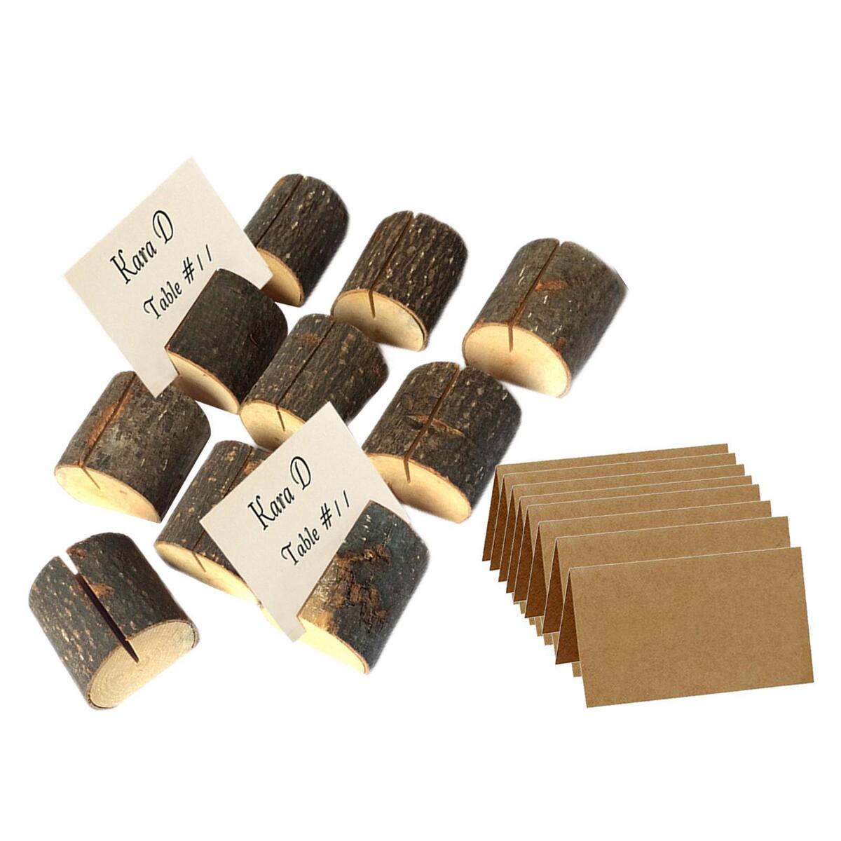 10 Pieces Wood Table Number Stand for Wedding Reception Stands Catering