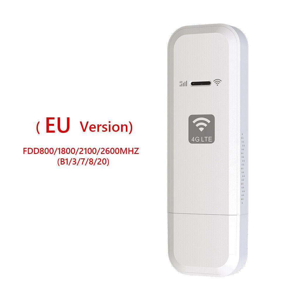 4G WiFi Dongle USB Wireless Router Portable WIFI LTE Modem (EU Version)
