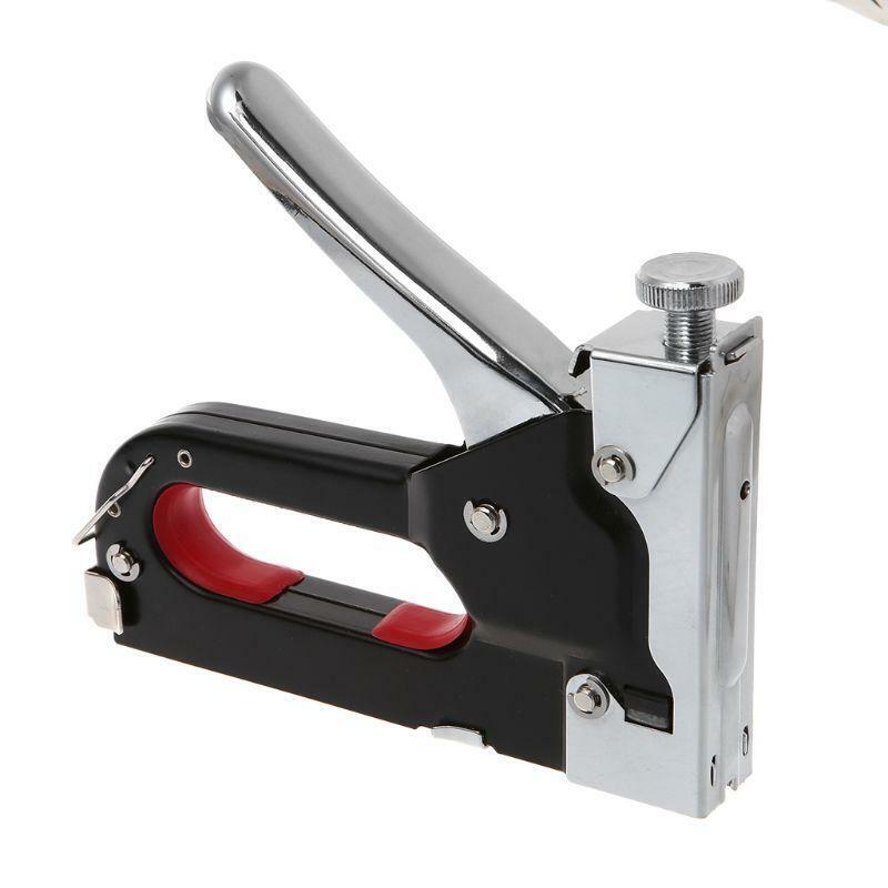 3 Way Manual Heavy Duty Stapler Staple Gun Nailer Tacker With Staples Nails Set