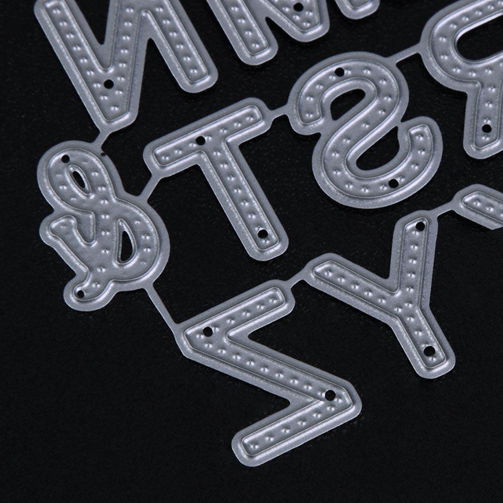 26pcs Carbon Steel Letters Cutting Dies Stencils For DIY Scrapbooking Photo