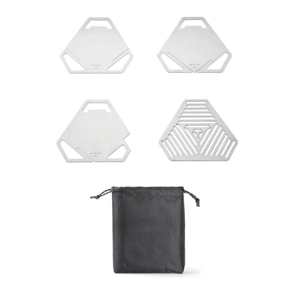 Campfire Barbecue Grill Stove with Carry Bag Compact for Garden Cooking BBQ