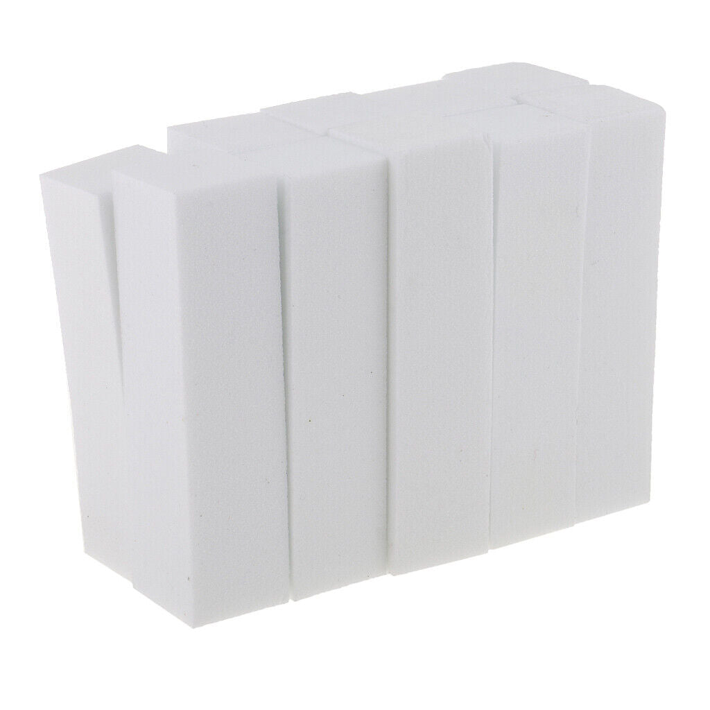 10  Polish Buffer Block Acrylic Nails  Files Tools White