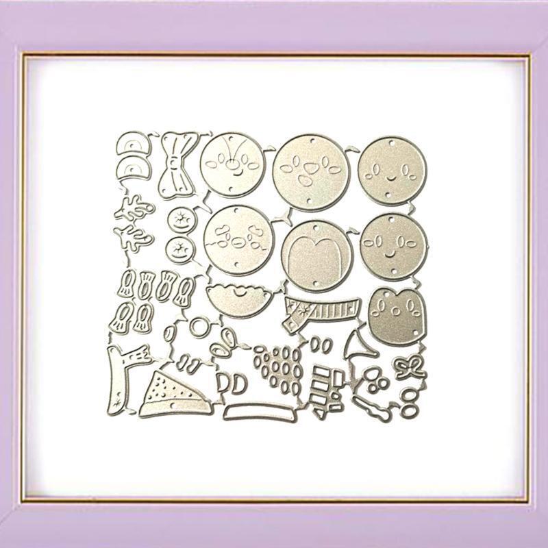 Cartoon Snowman Metal Cutting Die for DIY Art Crafts Scrapbook Photo Album Decor