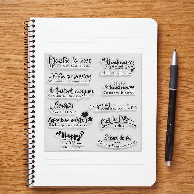 Blessing Happy Day Silicone Clear Seal Stamp DIY Scrapbooking Embossing Photo