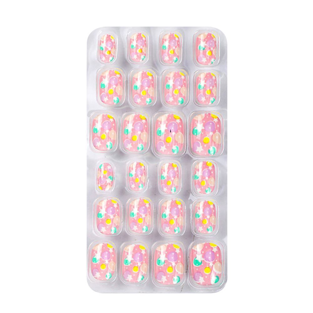Tips Halloween Christmas Self Adhesive Press On Kids False Nails Full Cover