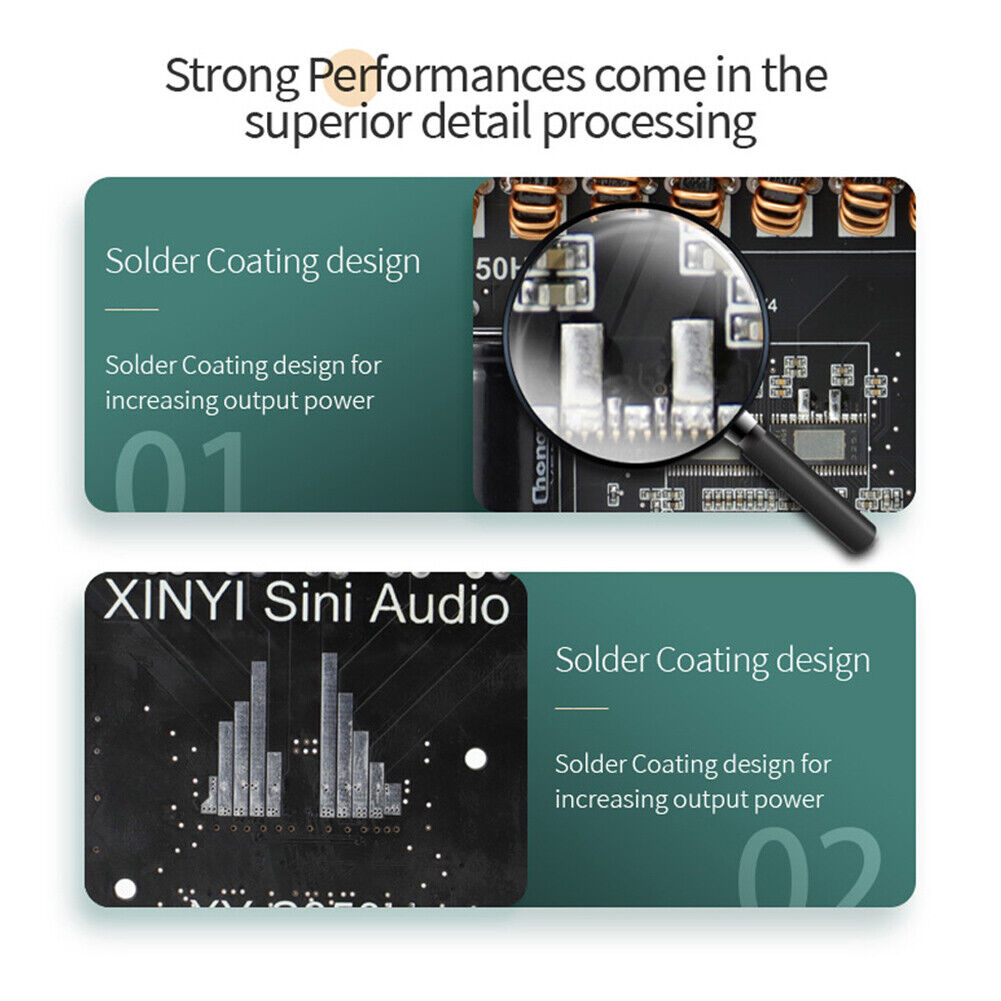 XY-S350H App Control 220Wx2+350W Amplifier 2.1 Dual Channel Wireless Module