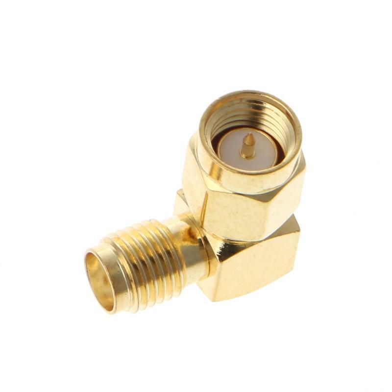 SMA Male To SMA Female Right Angle 90 Degrees RF Coaxial Connector Adapter