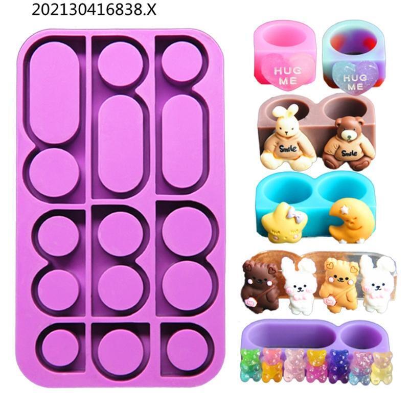 Jewelry Silicone Mold Set DIY Art Crafts Ring Making Tool Decorative Accessories