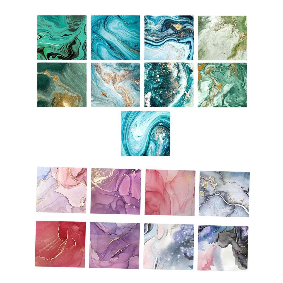 17pcs Heat Transfer Vinyl Sheet Ink Sublimation for Mug Coaster Bag DIY