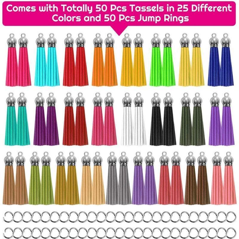 Suede Velvet Tassel For Keychain Cellphone Straps Craft Jewelry DIY Pendant