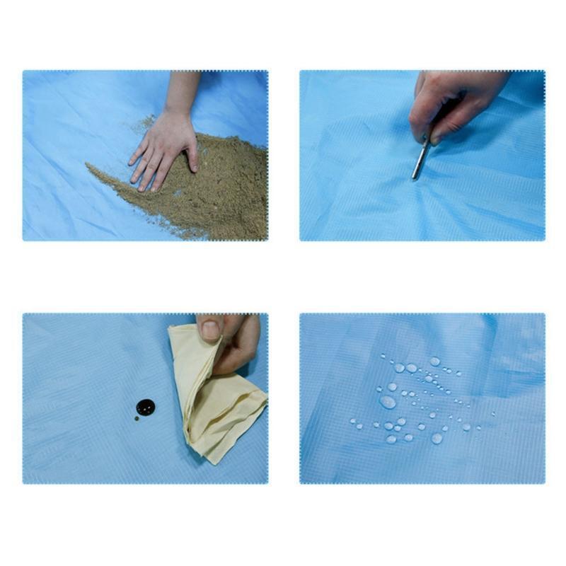 Portable Beach Blanket Sandproof Sandfree Camping Hiking Mat Travel Picnic Pad