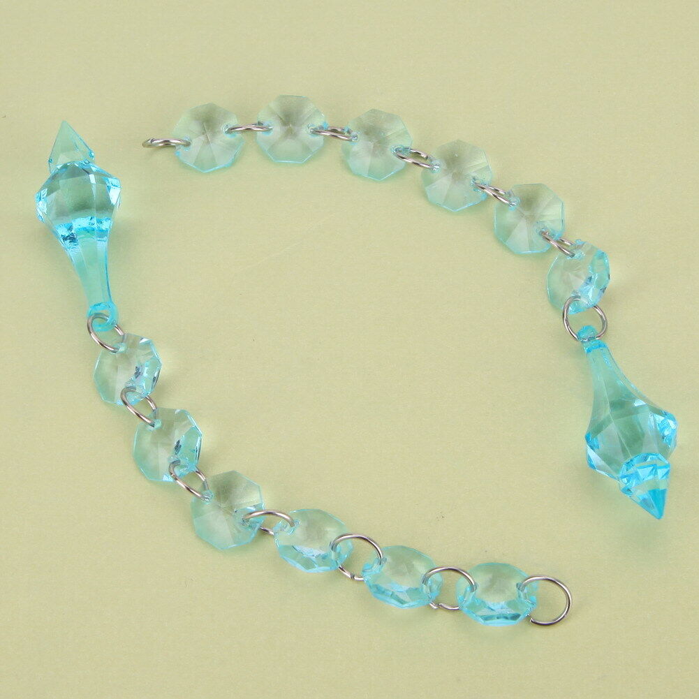10 X Acrylic Crystal Beads  Garland Chandelier Hanging Wedding Party Decor