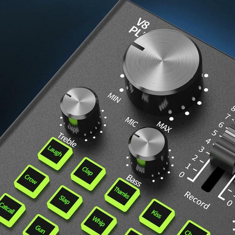 Headset Microphone Webcast Multifunctional Live Sound Card for Live Broadcast