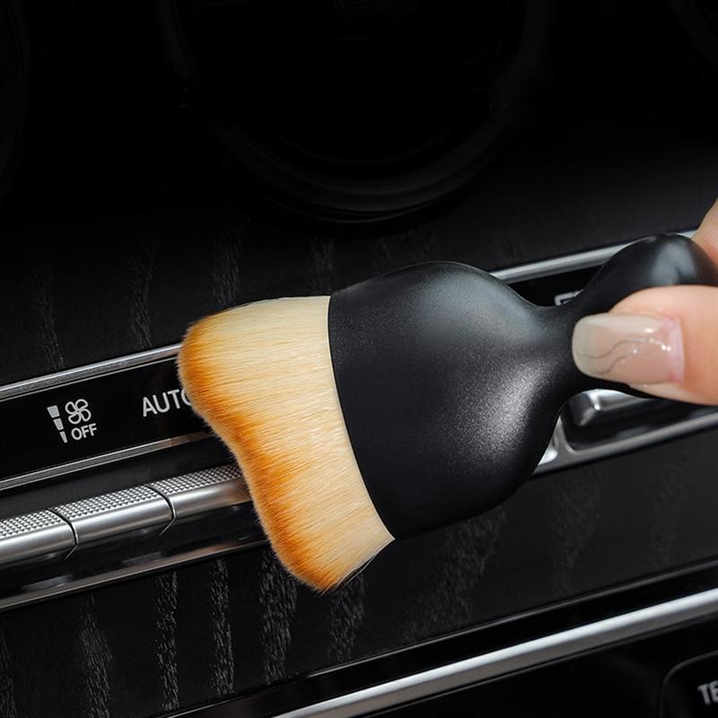 Auto Air Outlet Cleaning Brush Car Seat Cleaning Tools Soft Nylon Wool Brush