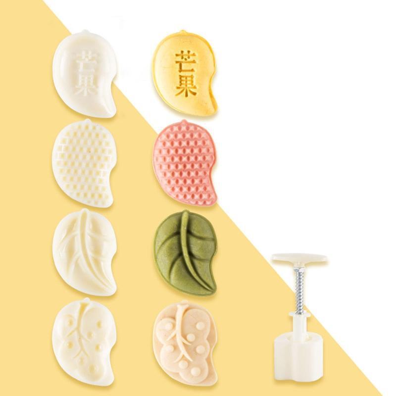 Mooncake Moulds Creative Fruits Shaped Mooncake Stamps for Mid-Autumn Festival