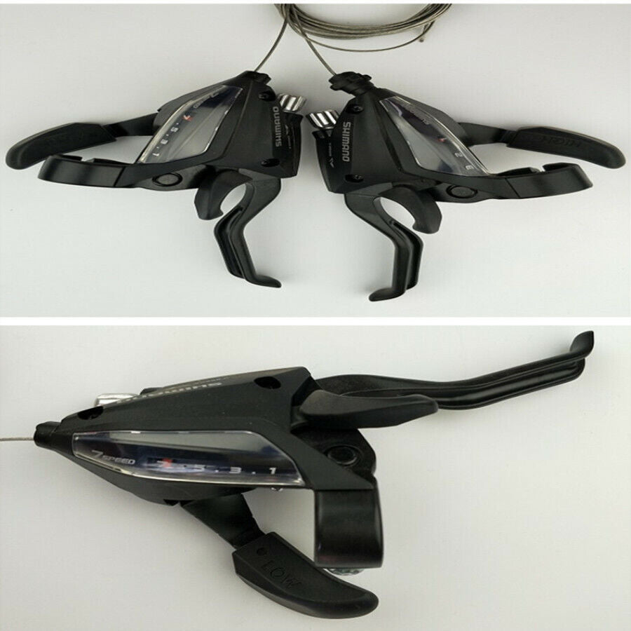 1 Pairs Shimano Black ST-EF500 Bike Brake Levers Set Shifter Shift 21 Speed MTB
