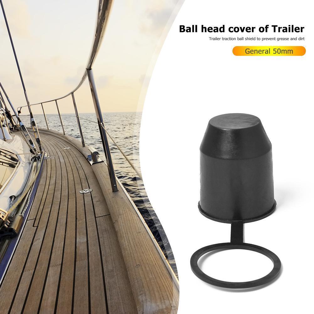 Universal 50mm Auto Tow Bar Ball Cover Cap Hitch Caravan Trailer Protection
