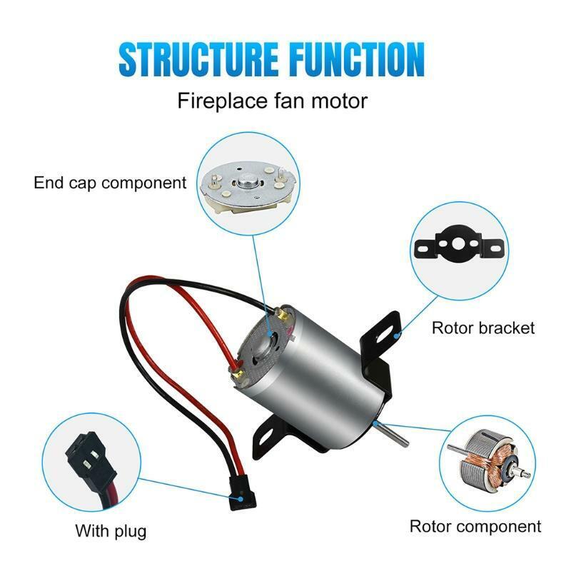 Winter Fireplace Fan Motor Easy to Install Pure Copper Wire Motor Accessories