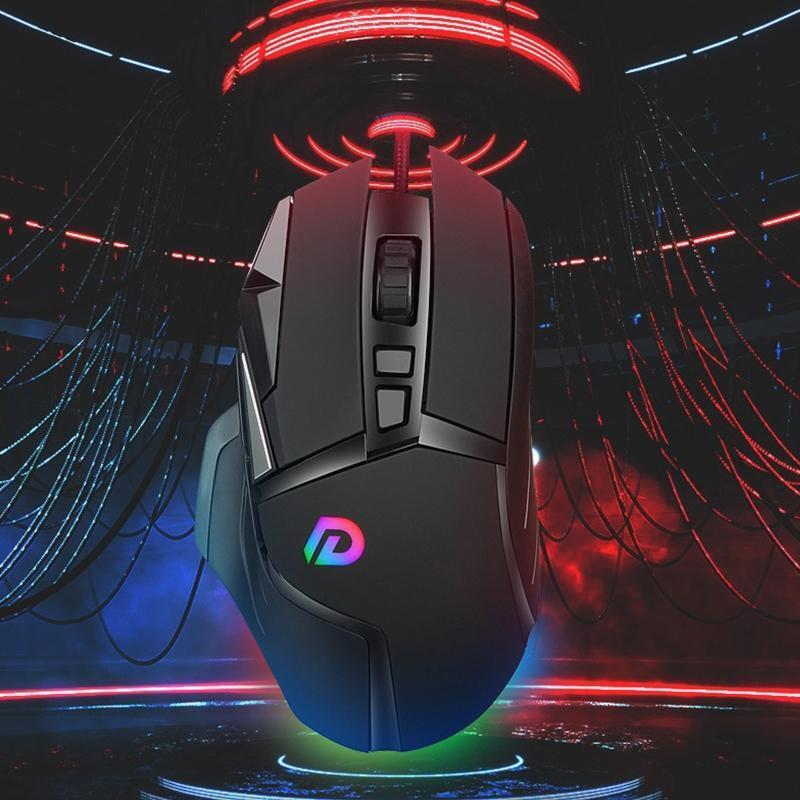 Mouse Desktop Laptop Mechanical Game 7200DPI Backlit Mouse for PC Laptop Gamer