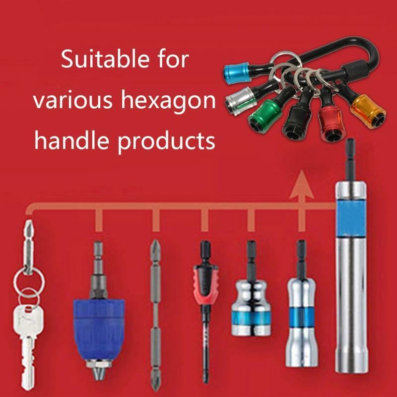 Hand-held Screwdrivers and Drill Bits Keychain Extension Bar Aluminum Alloy