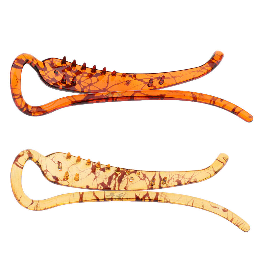 2x   Banana Clip  Clamp Barrette Accessories Coffee