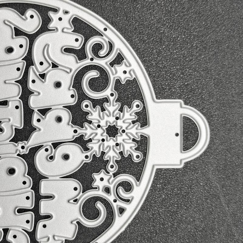 Merry Christmas Tag Metal Cutting Dies Stencil DIY Scrapbooking Album Paper Card