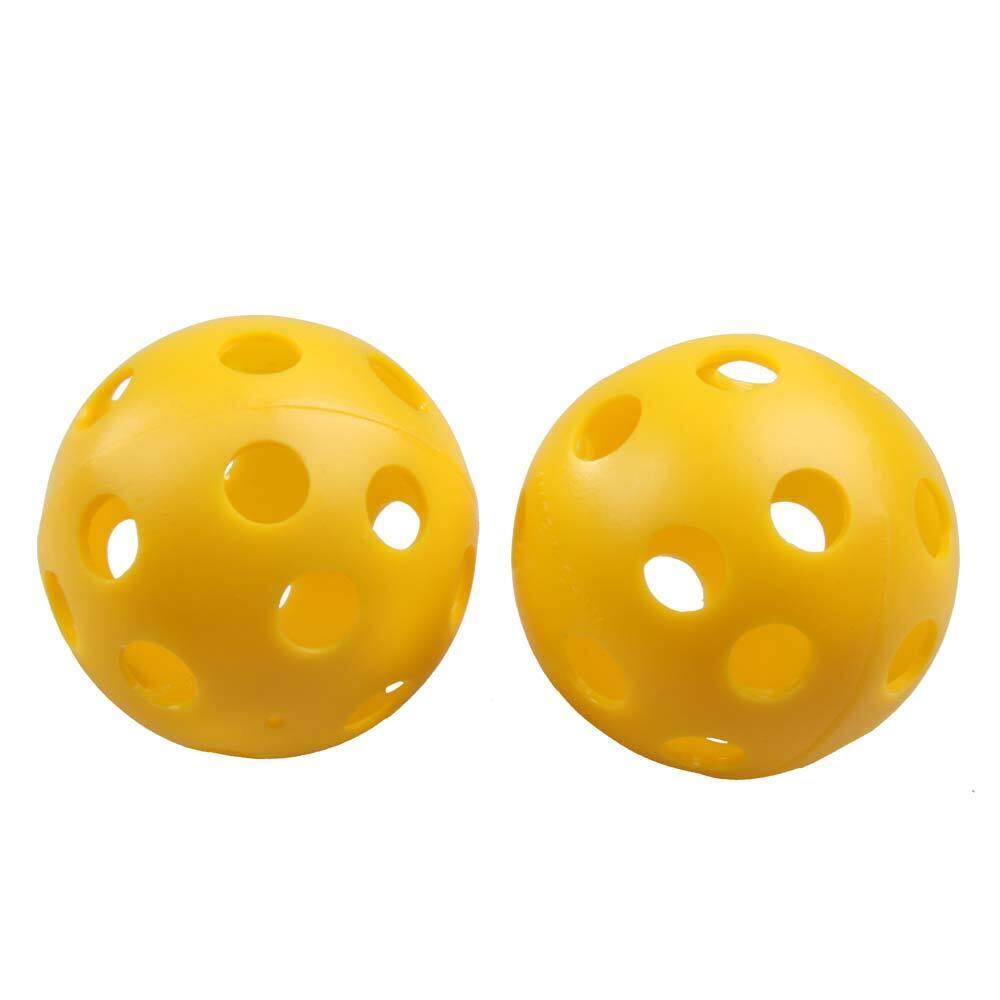 50Pcs Plastic Whiffle Airflow Hollow Golf Practice Training Sports Balls