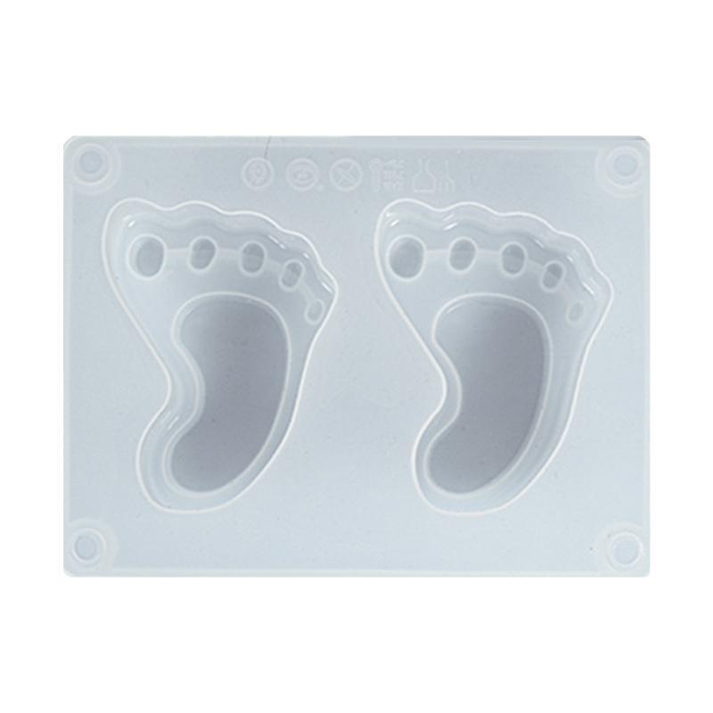 Shiny Cute Baby Foot Pendant Silicone Mould Handicrafts Earrings Danglers Mold