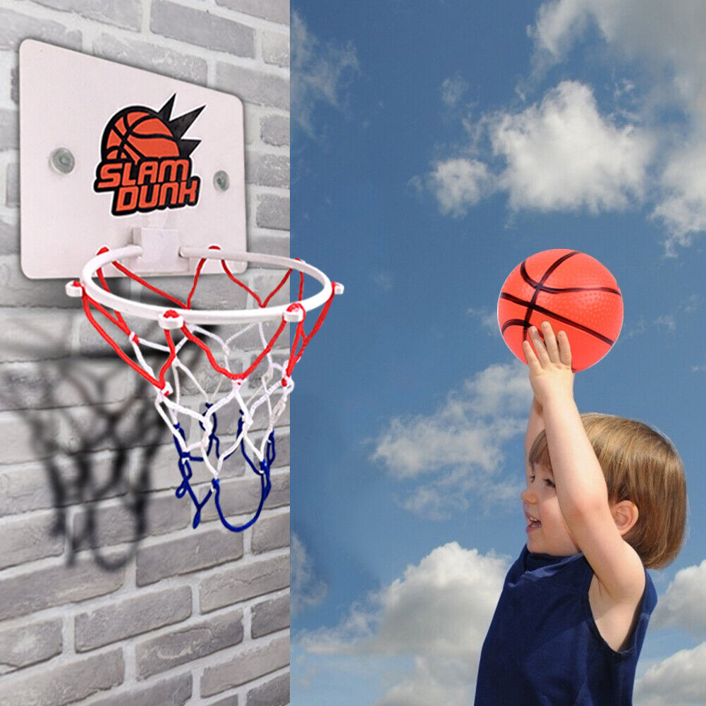 Mini Basketball Backboard Hoop Netball Board Box Set Kids Indoor Ball Game