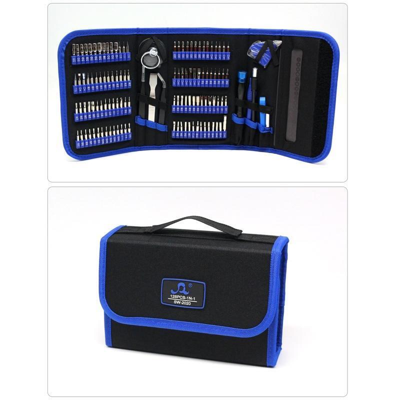 128 in 1 Precision Screwdriver Set Professional Magnetic Repair Tool Kit w/ Case