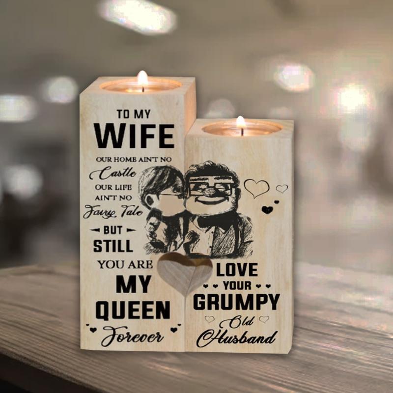 Candle Holder - for Wife - You are My Queen Forever - Gift for Birthday, Anniver