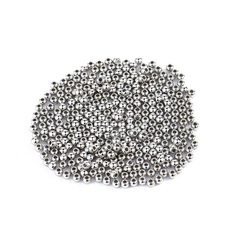 4200 Piece Assorted Spacer Beads Round Ball Faceted Spacer Beads for DIY Jewelry