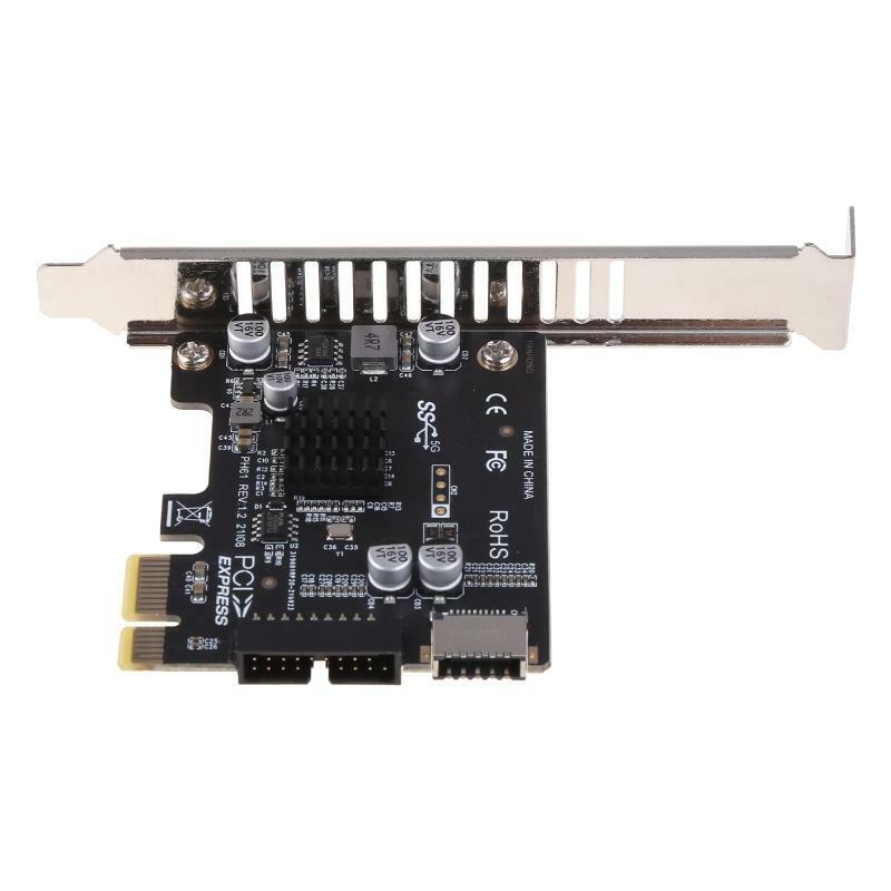 PCI Express Card PCI-E to USB3 Type-E Front Panel Type-C 19P 20P Expansion Card