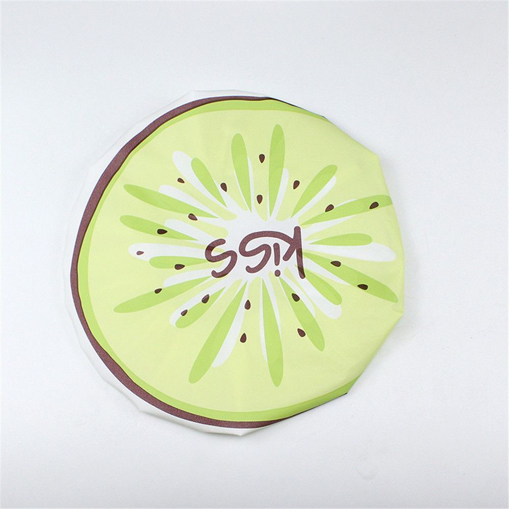 2PCS Home Fruit Elastic Waterproof Sleep Cap Head Hair Cover Bath Hat Shower Cap