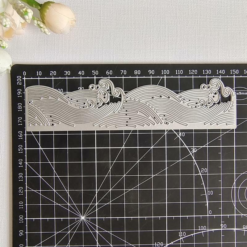 Sea Waves Shape Carbon Steel Cutting Dies DIY Scrapbooking Photo Album Embossing