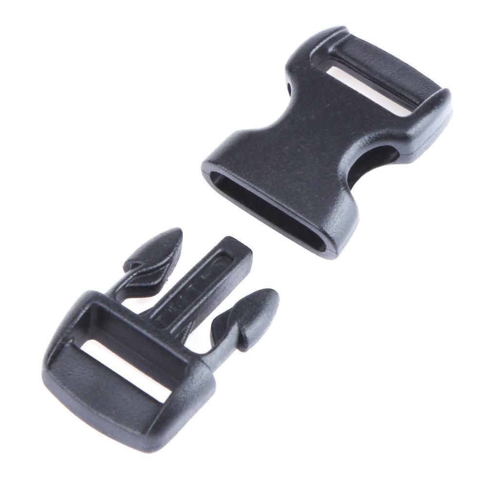 50pcs 10mm Side Release Buckles Webbing for Paracord Bracelet Backback